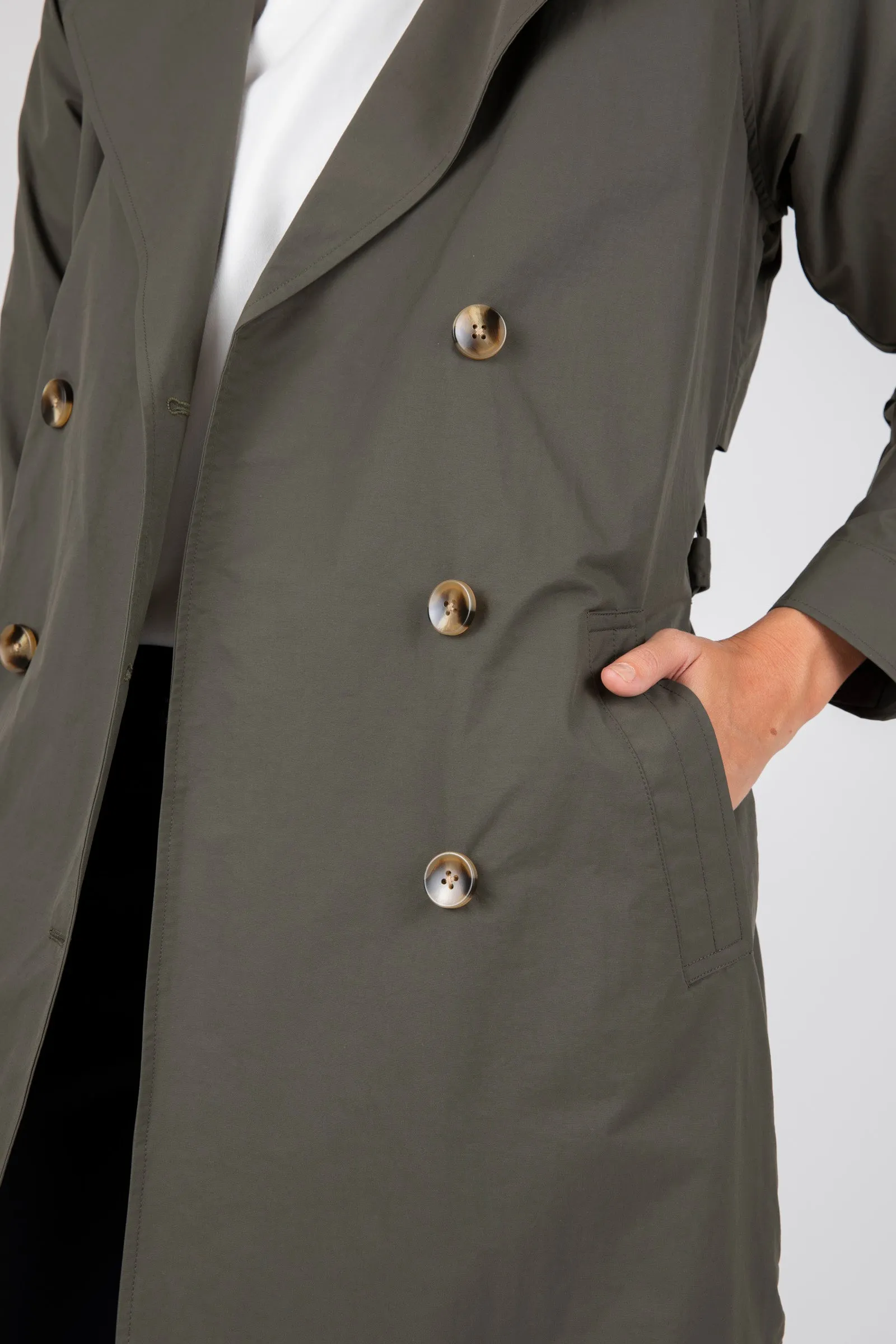 Hybrid Trench Coat - Cypress