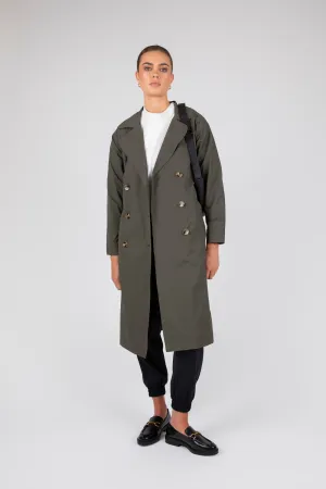 Hybrid Trench Coat - Cypress