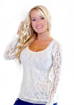 I See You Lacey Long Sleeve Top