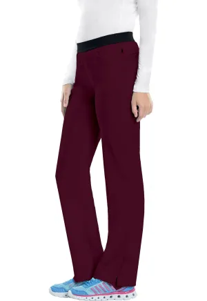 Infinity CK100A Scrubs Pants Womens Mid Rise Tapered Leg Drawstring Wine