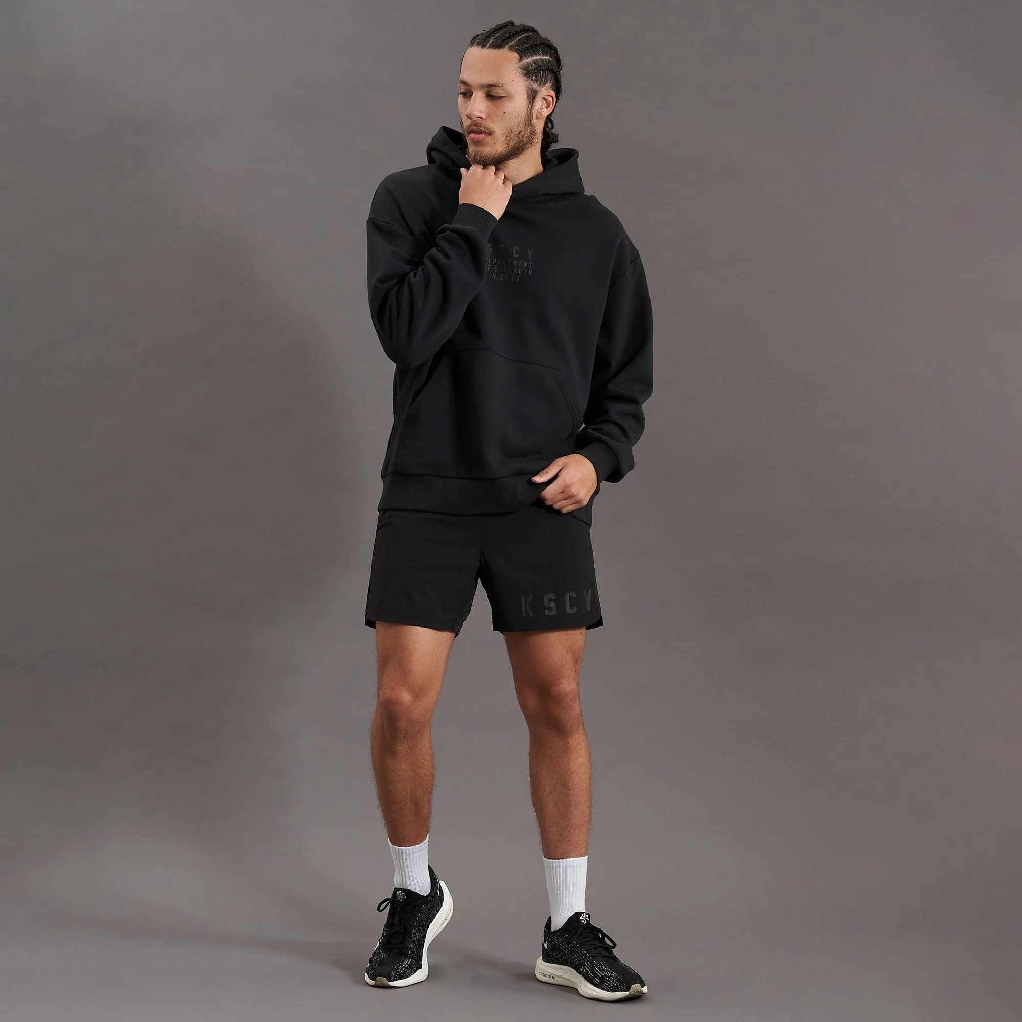 Inversion Relaxed Fit Hoodie Jet Black