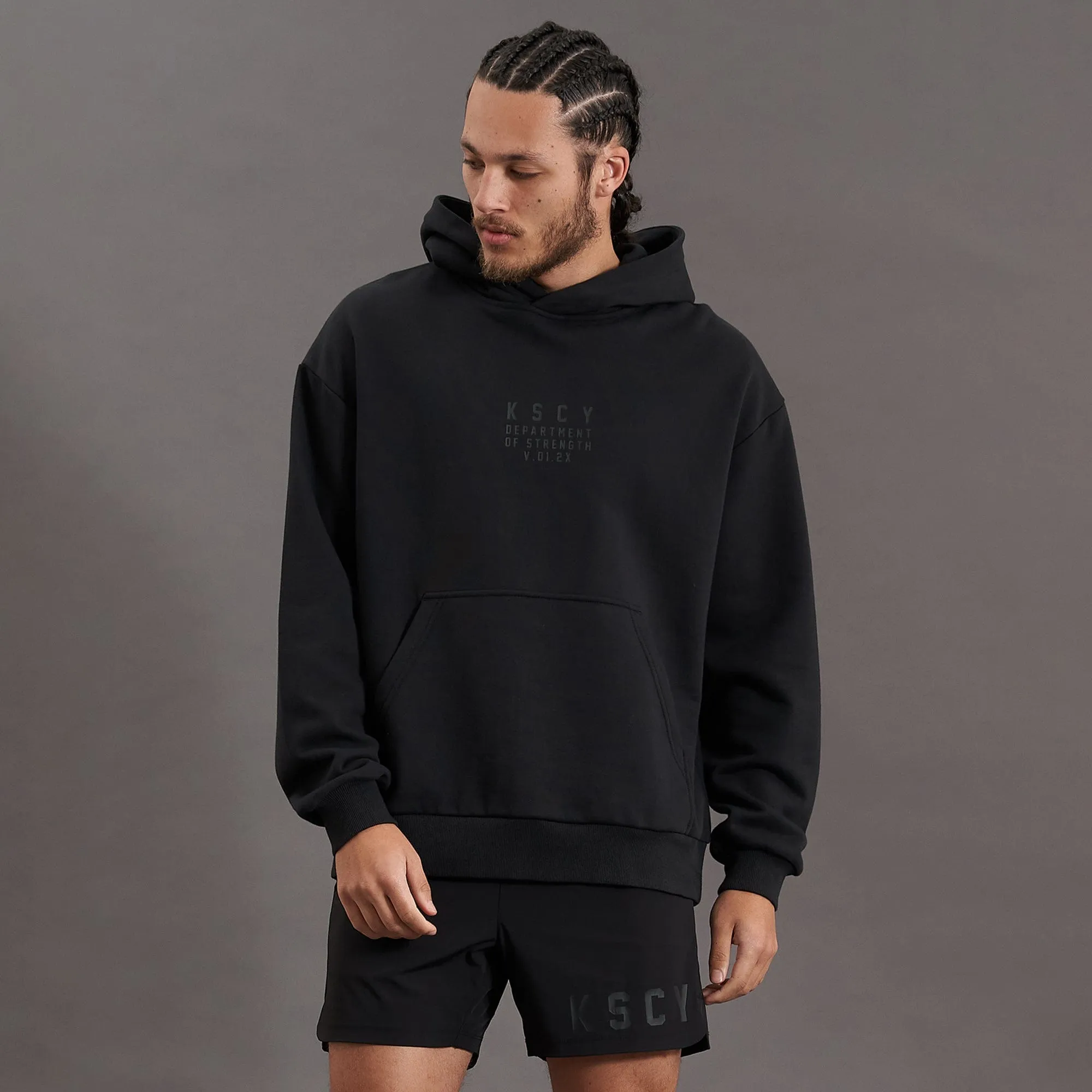 Inversion Relaxed Fit Hoodie Jet Black