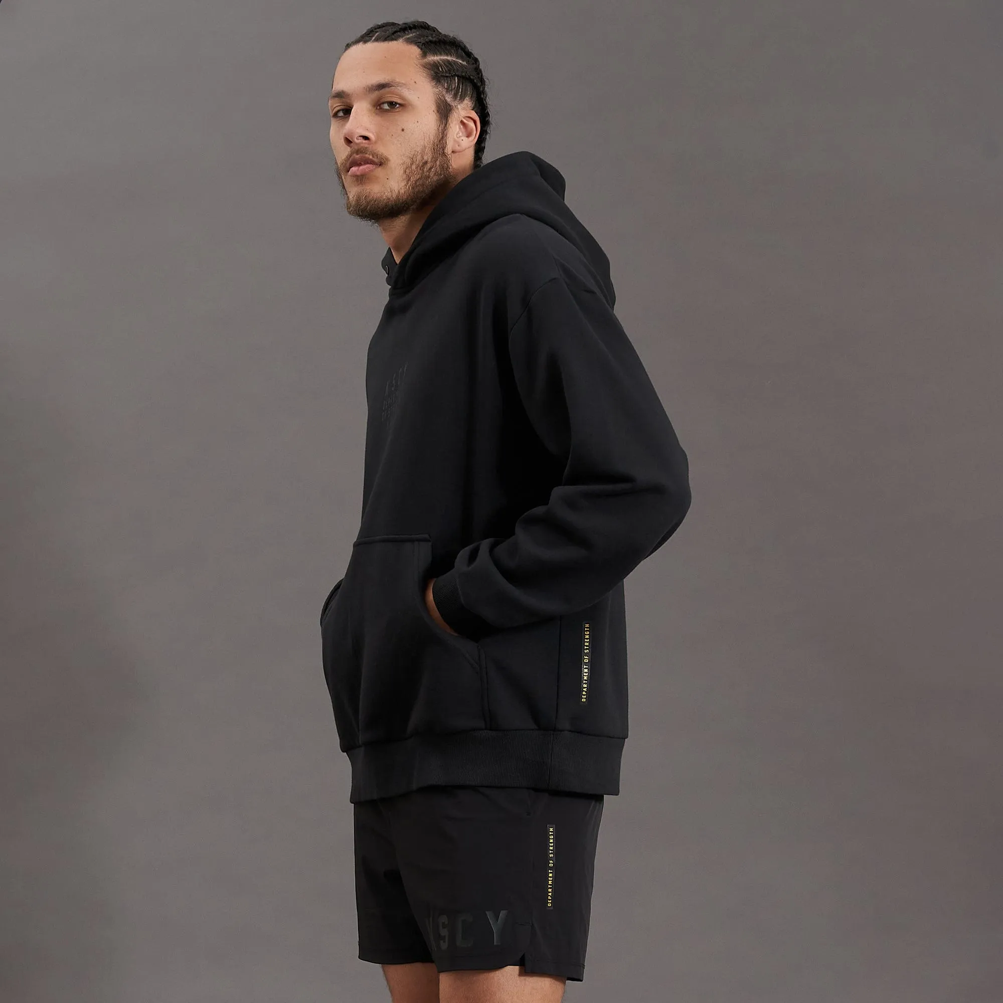 Inversion Relaxed Fit Hoodie Jet Black