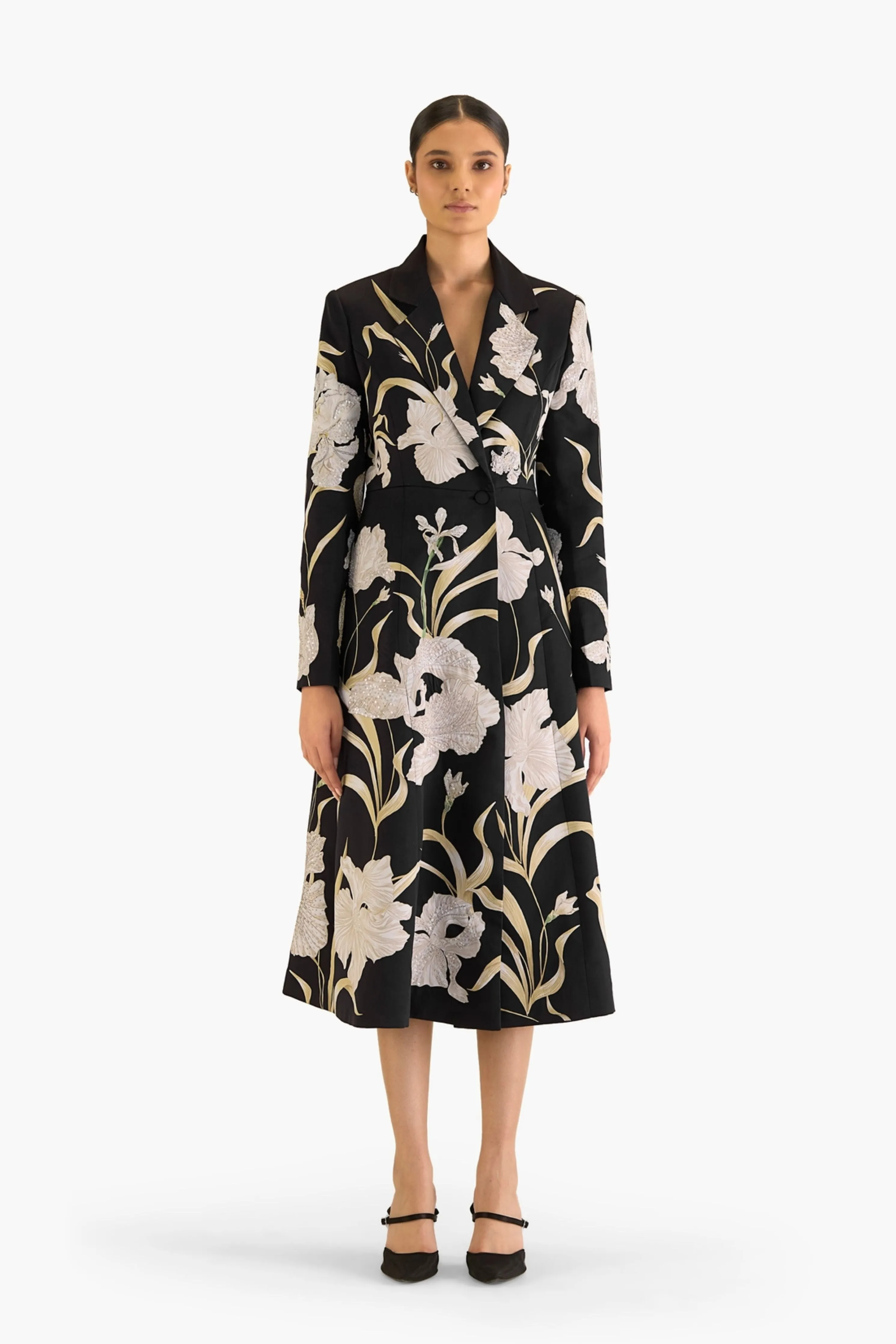 Iris Printed Trench
