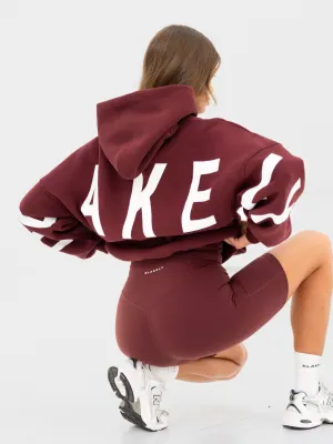 Isabel Oversized Hoodie - Classic Burgundy