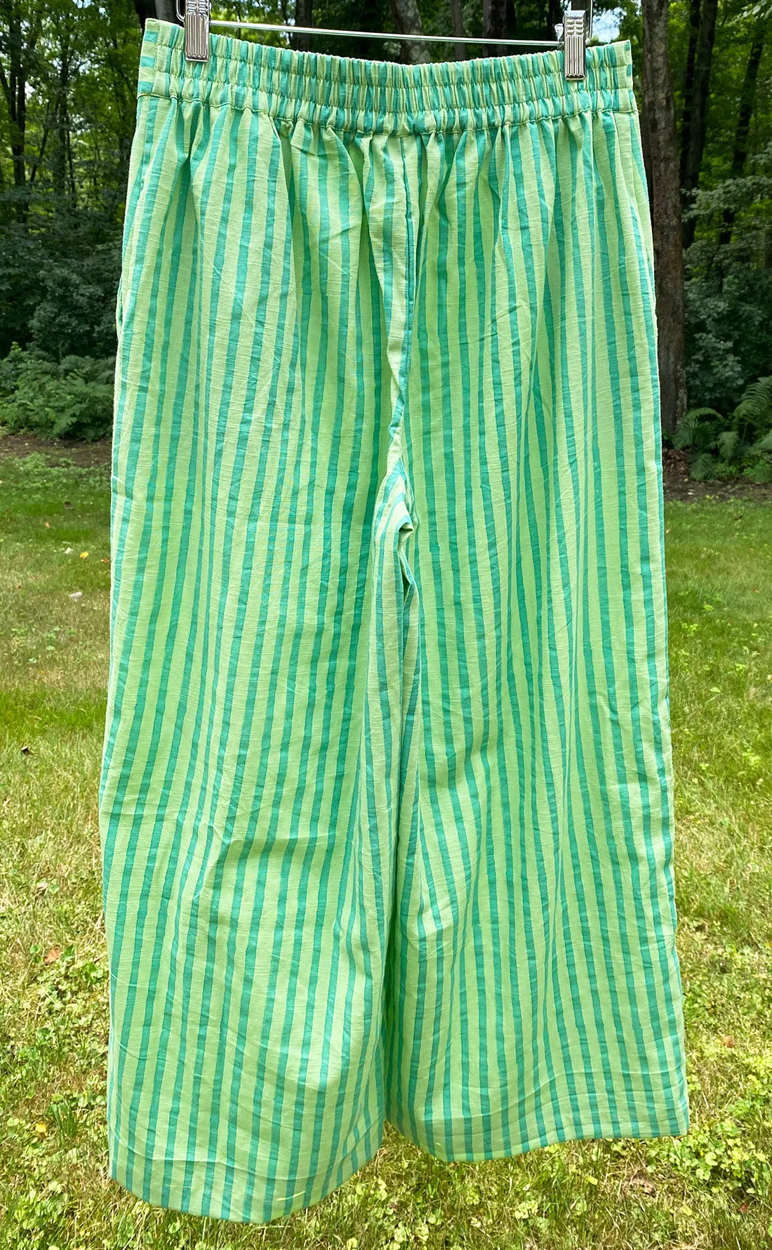 Isla Pant | Green Stripe