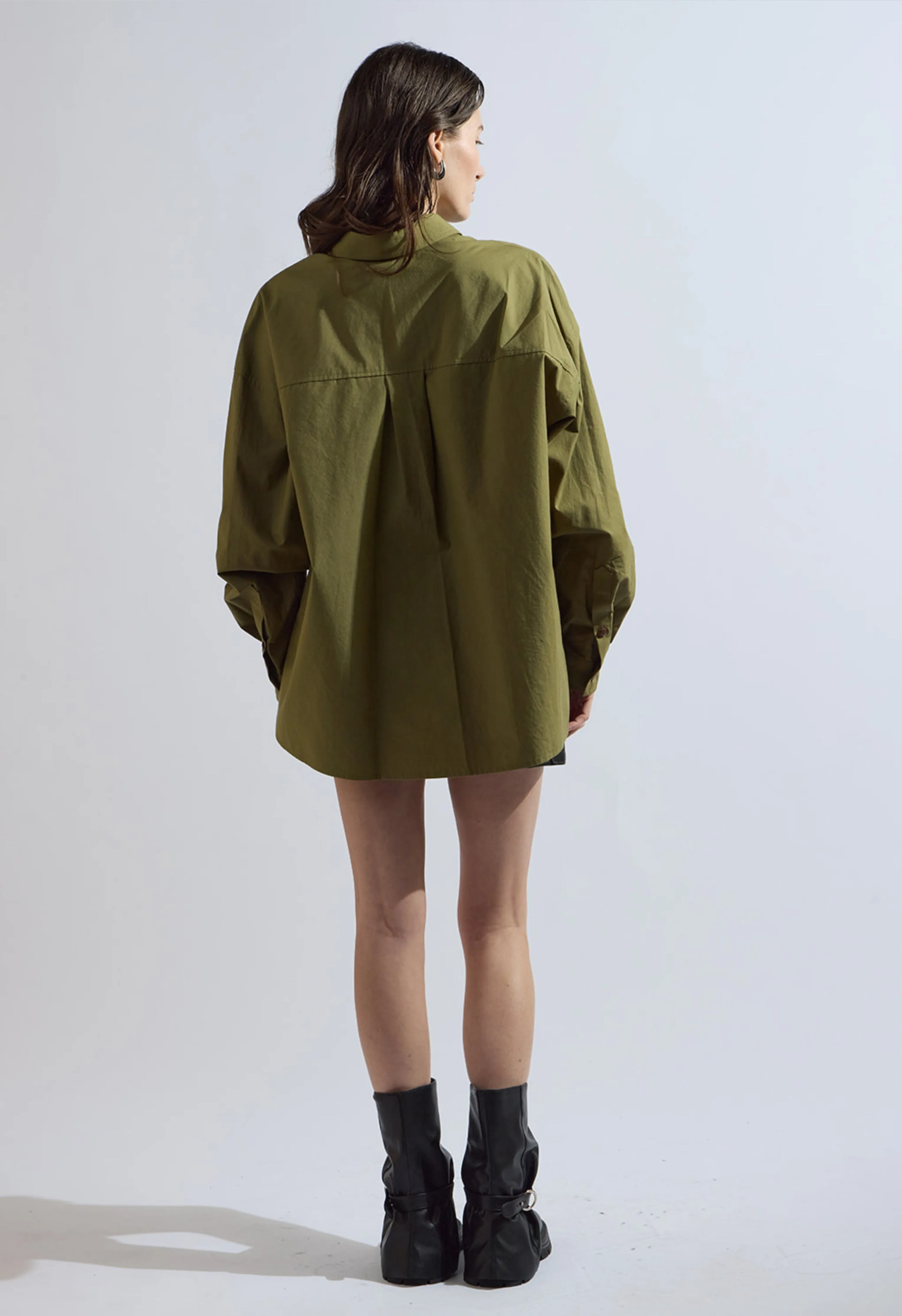 Jackie Olive Button Up