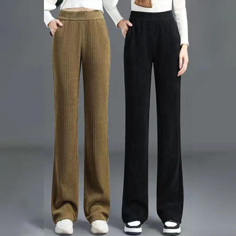 Jasmine™ | High Waist Elastic Corduroy Pants