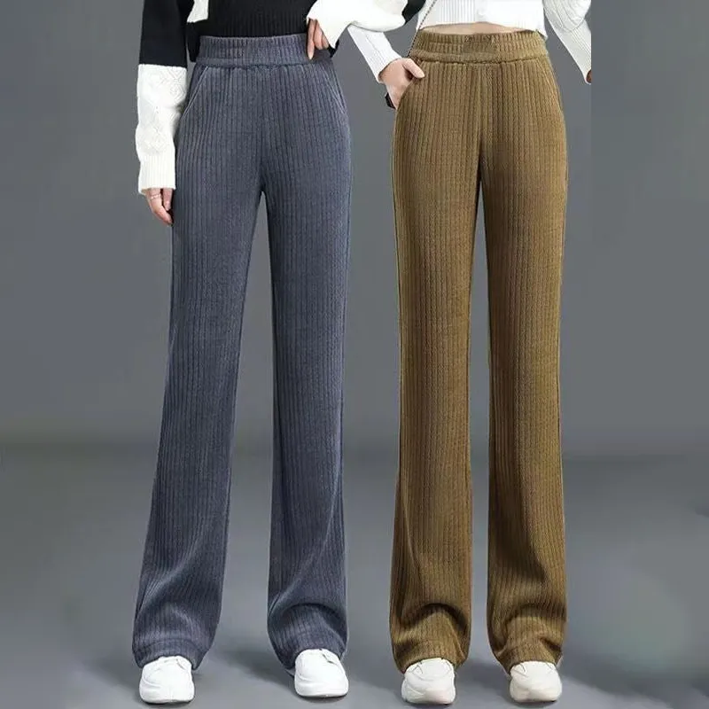 Jasmine™ | High Waist Elastic Corduroy Pants