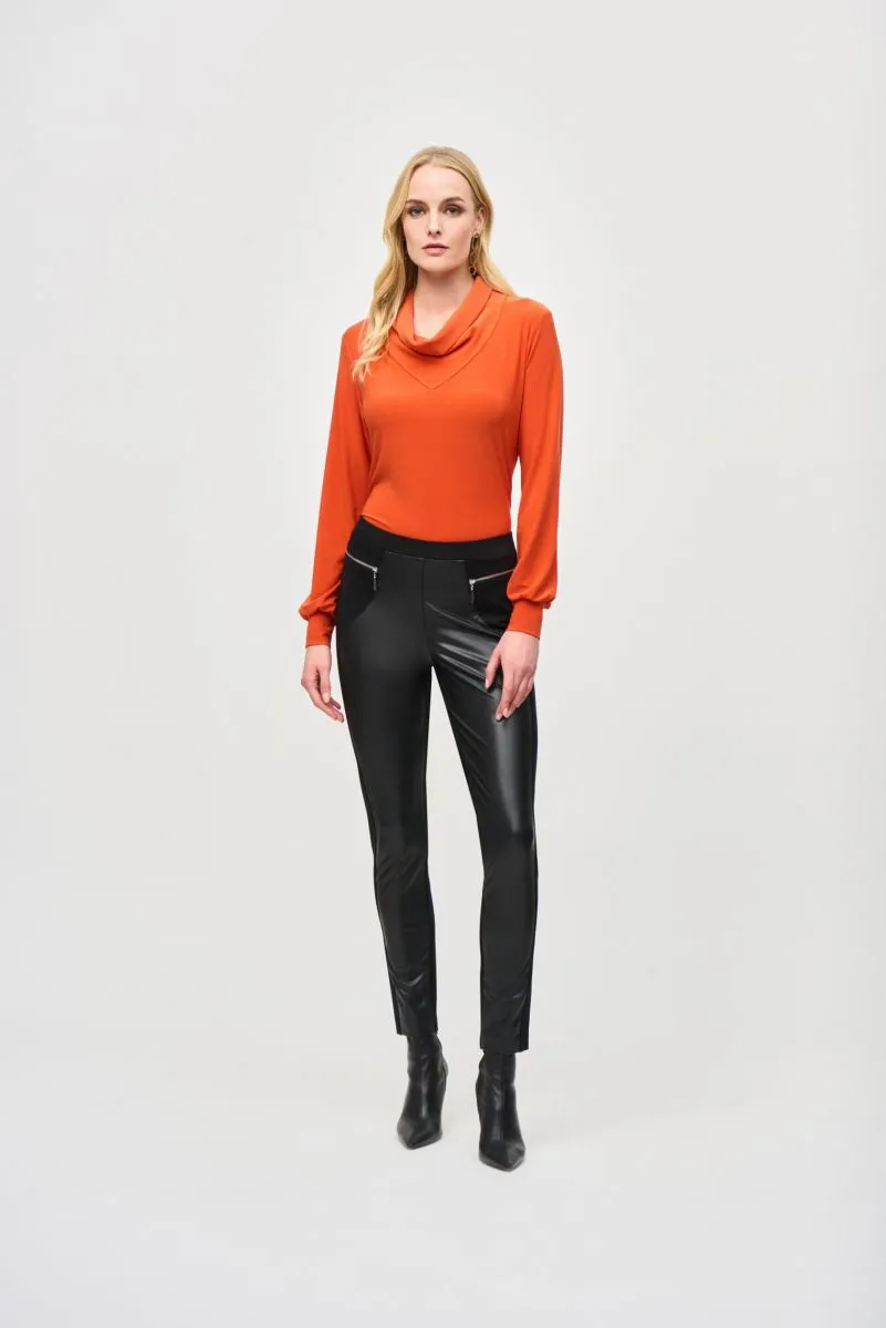 Joseph Ribkoff Cowl Neck Puff Sleeve Top 243063