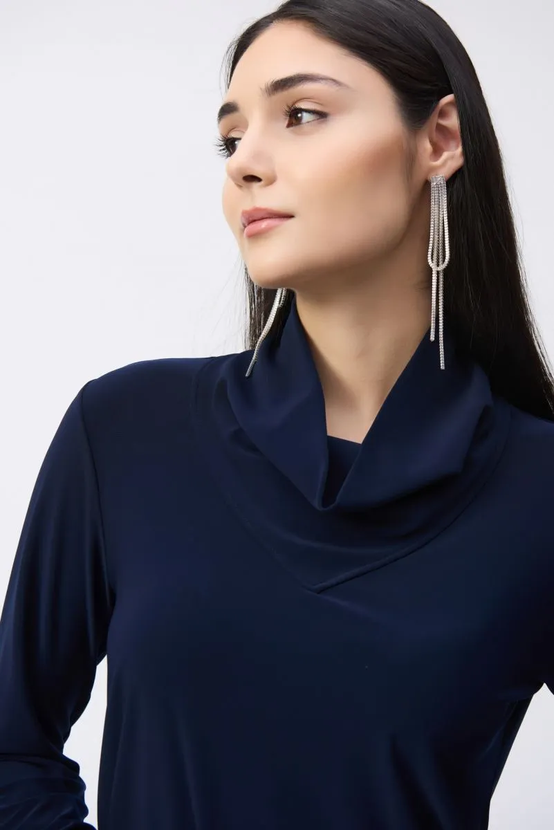 Joseph Ribkoff Cowl Neck Puff Sleeve Top 243063