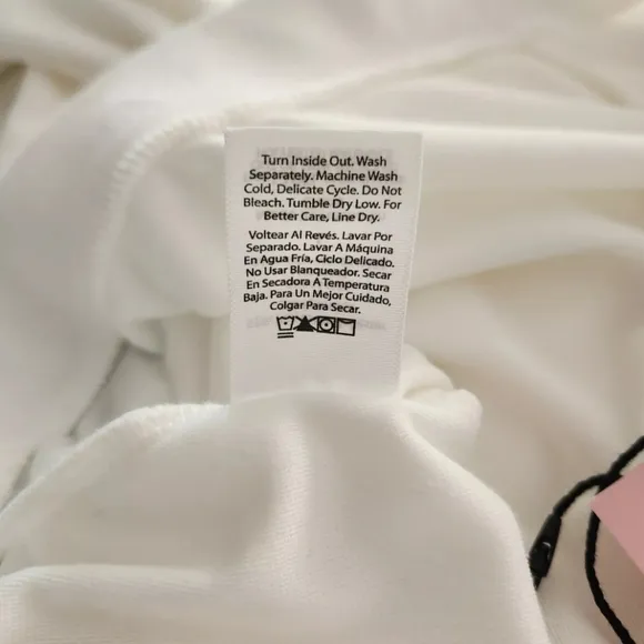 Juicy Couture White Velvet Fleece Rhinestone Logo Sleepwear Pants Women's Size L