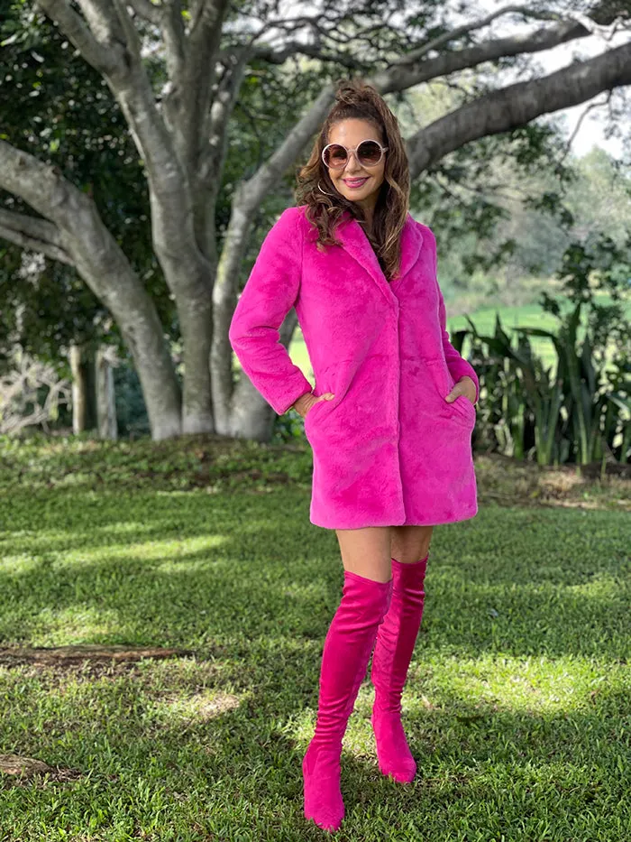 Jungle Coat - Hot Pink