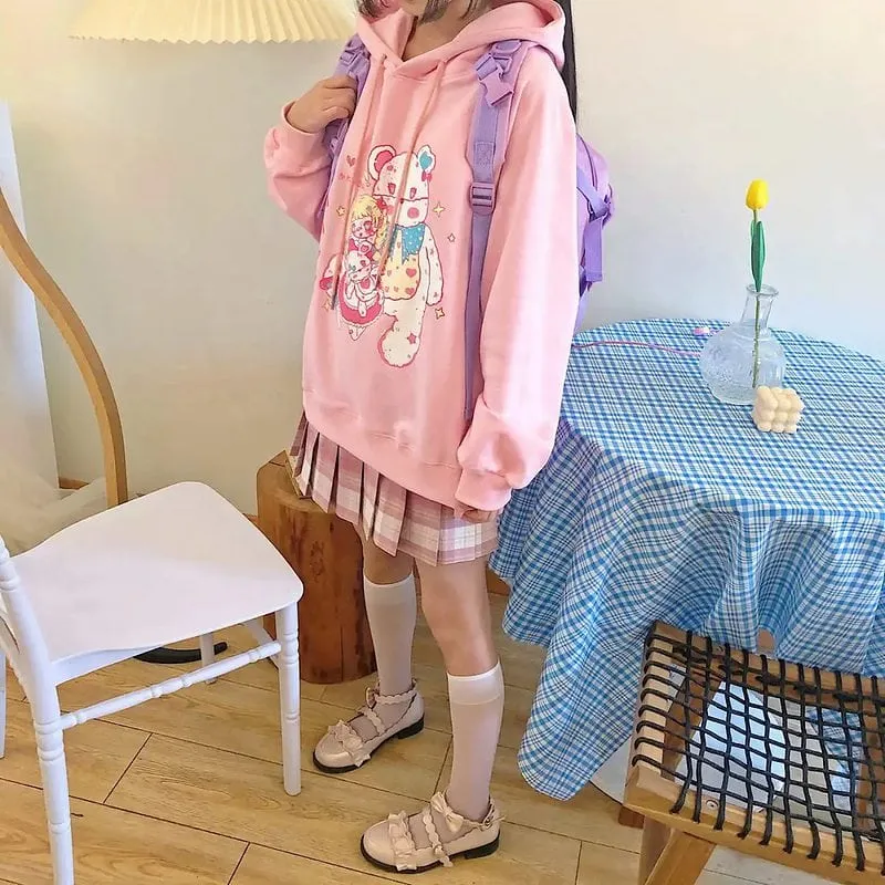 Kawaii Bunny Bear Cloudy Hoodies