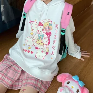 Kawaii Bunny Bear Cloudy Hoodies