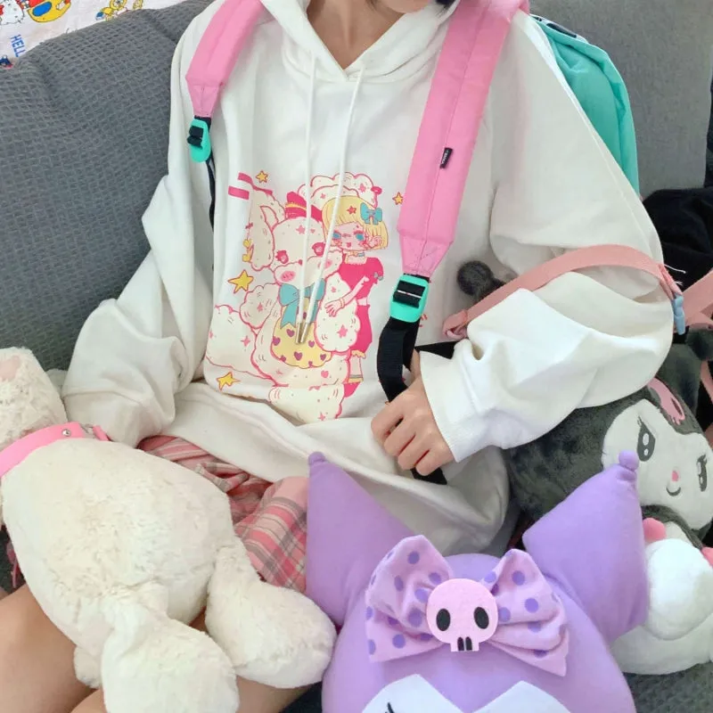 Kawaii Bunny Bear Cloudy Hoodies