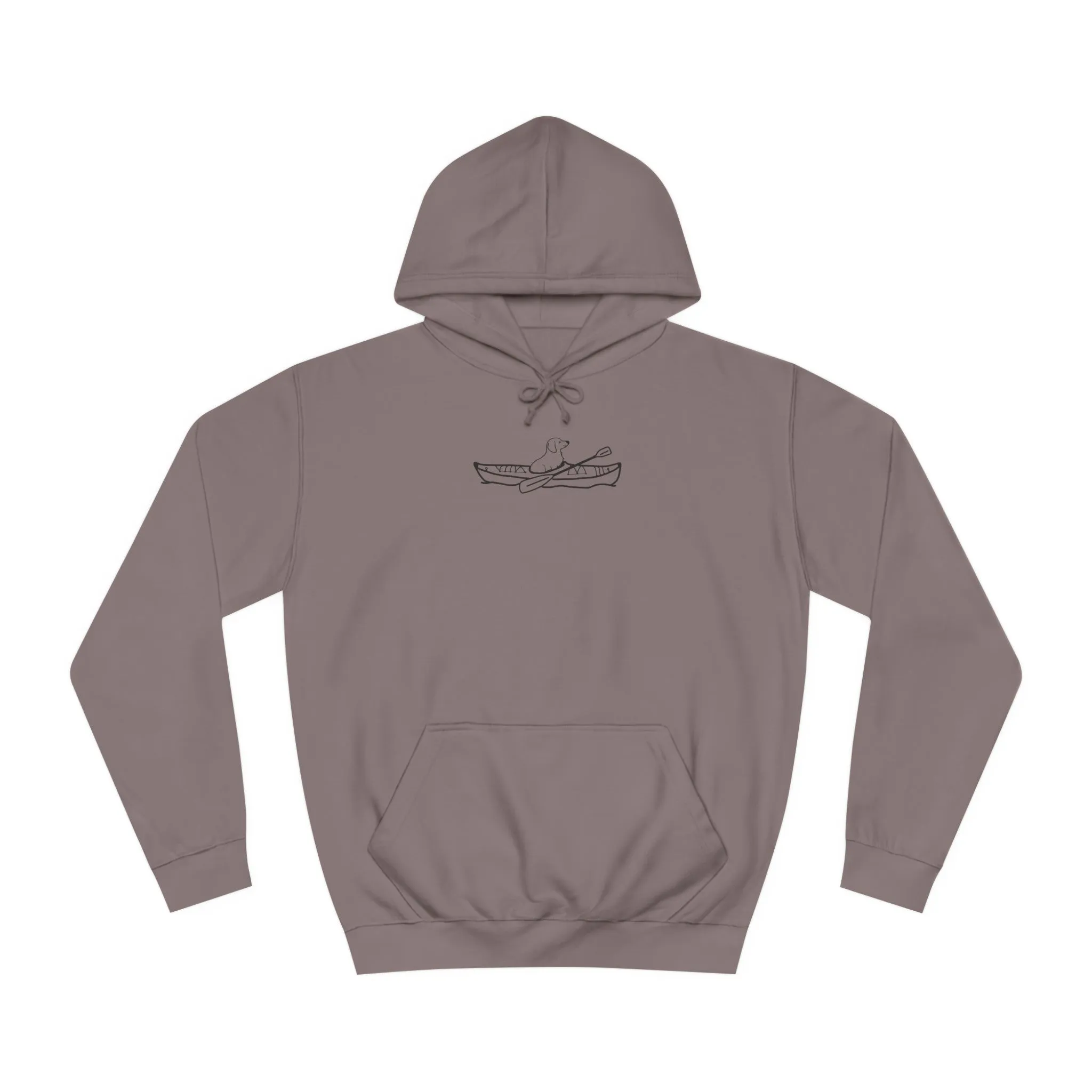 Kayak Dog -Dachshund Plain - Unisex Medium Weight Hoodie