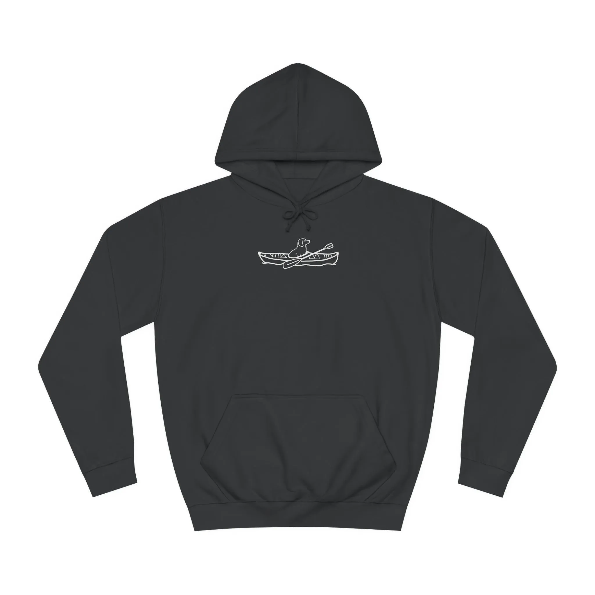 Kayak Dog -Dachshund Plain - Unisex Medium Weight Hoodie