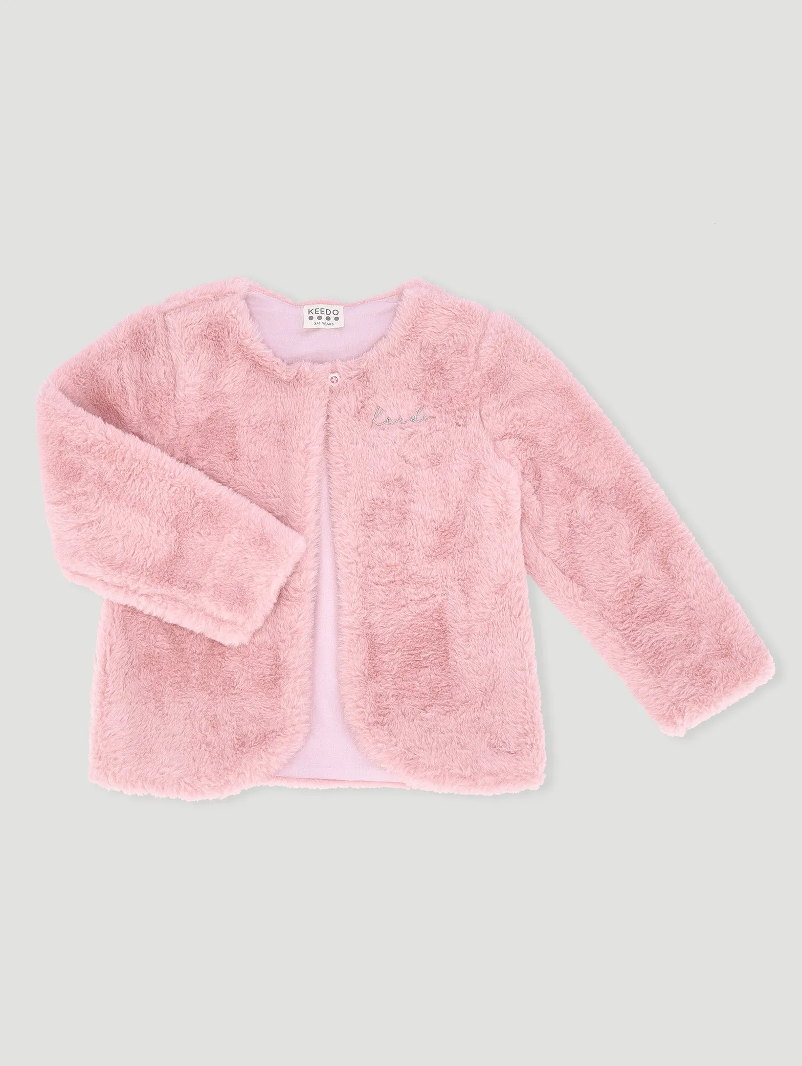 Keedo Girls Faux Fur Bolero Jacket