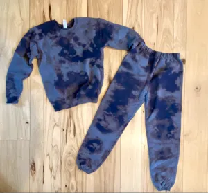 Kids Heather Tie Dye Sweatsuit