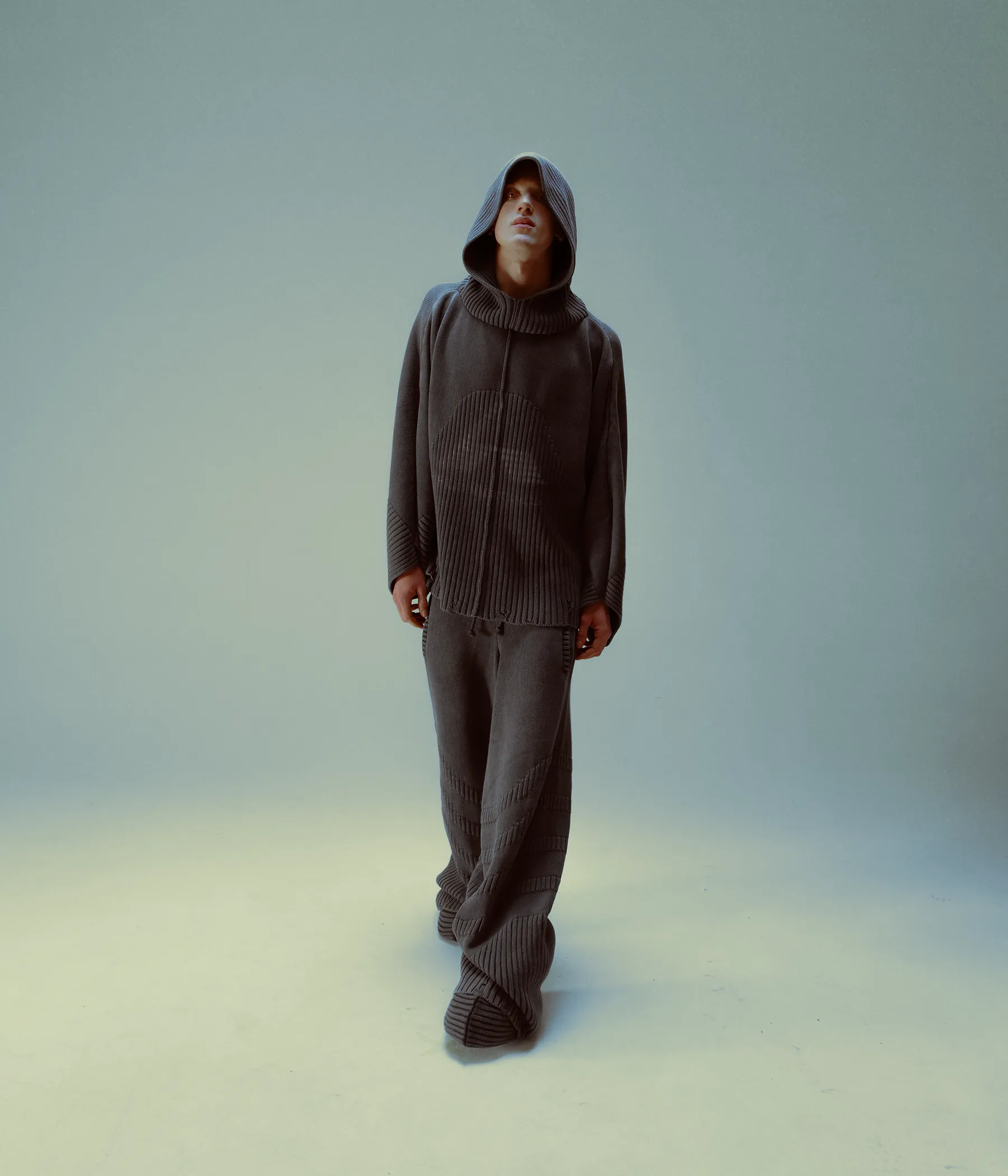 Knit Hoodie - Black