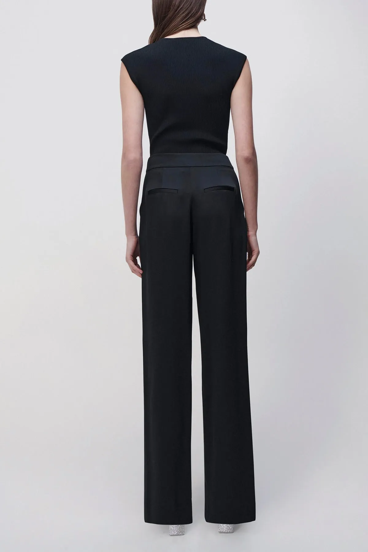 Kyra Wide Leg Pant in Black