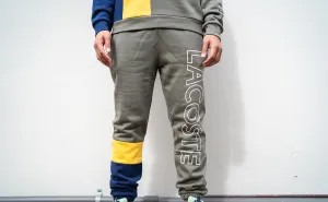 Lacoste Color Block Sweatpants (Olive/Navy)