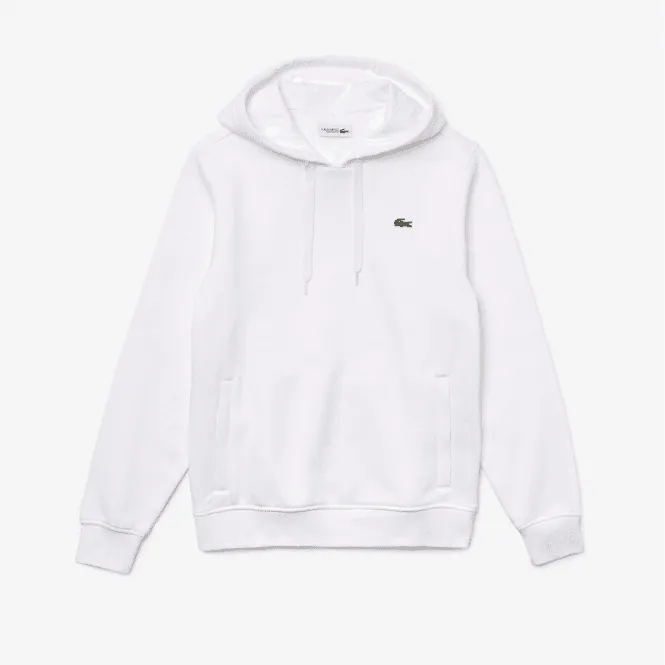 Lacoste Sh1527 Plain Hoodie White