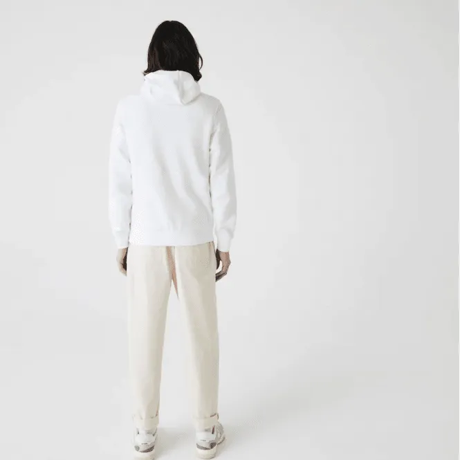 Lacoste Sh1527 Plain Hoodie White