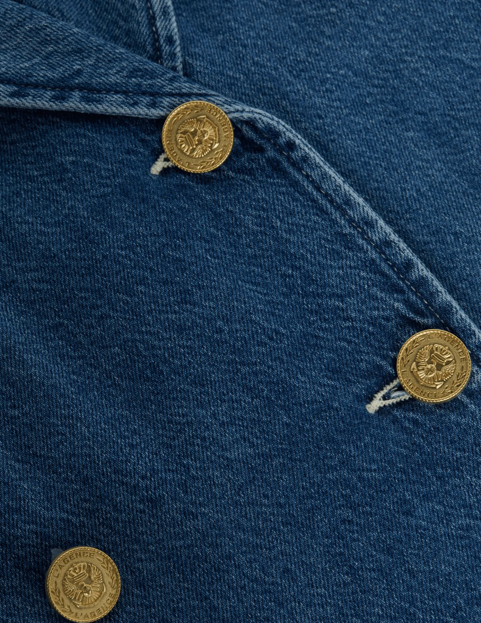 L'Agence Bradley Denim Trench Coat