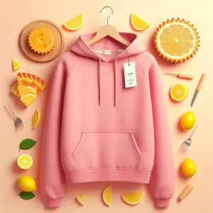 Lemon Tart Women's Plain Super Soft Hoodie LTWPSSH1 - Pink
