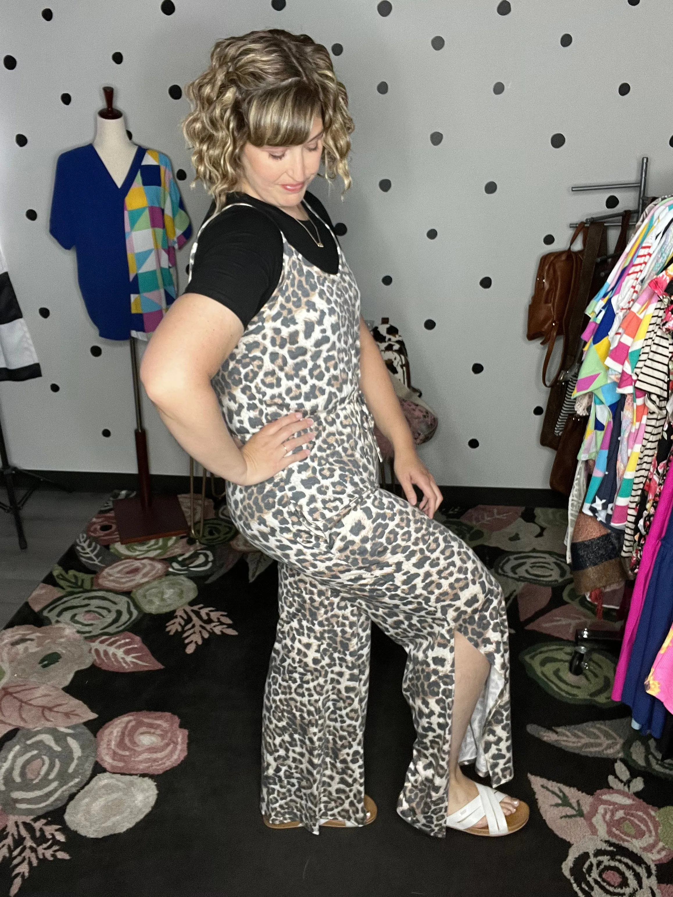 Leopard Cami Jumpsuit