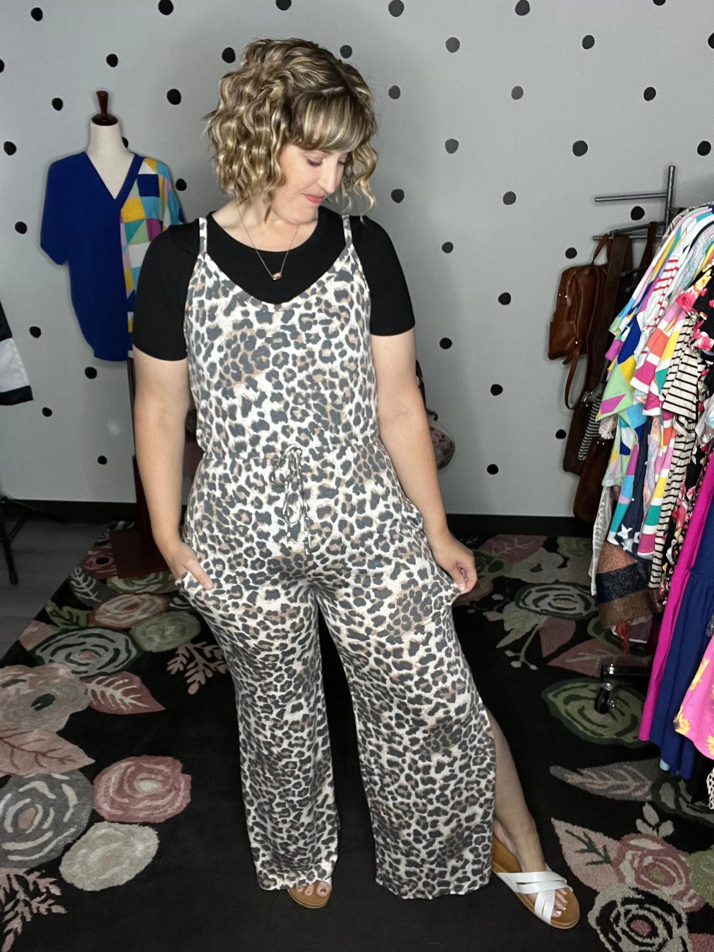 Leopard Cami Jumpsuit