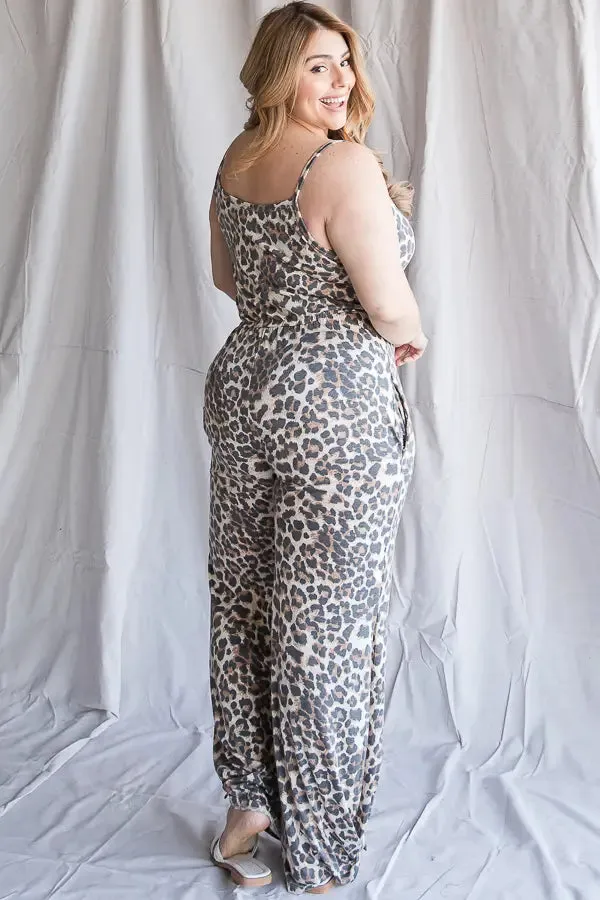 Leopard Cami Jumpsuit