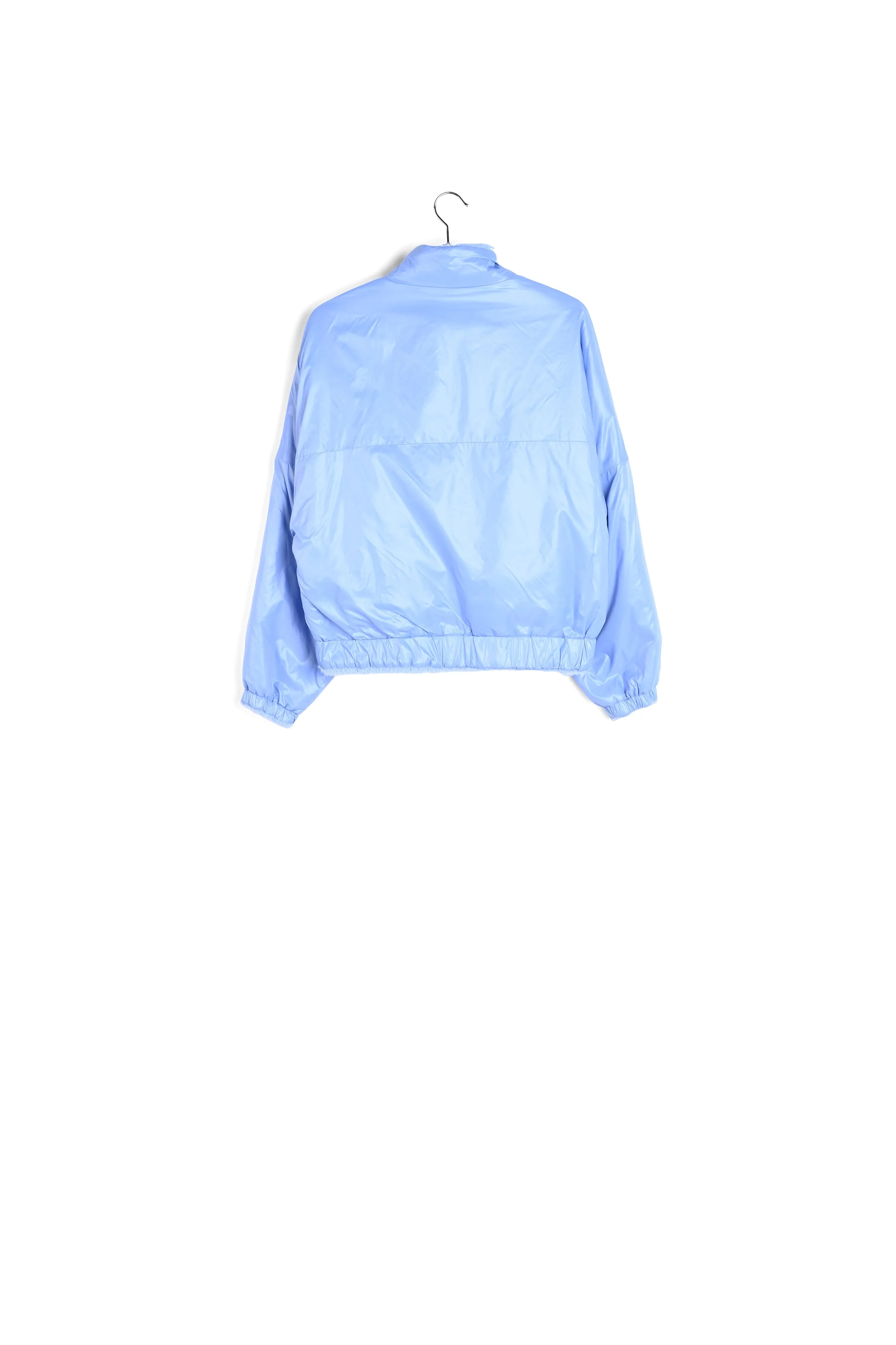 Light blue reversible bomber jacket