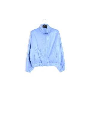 Light blue reversible bomber jacket
