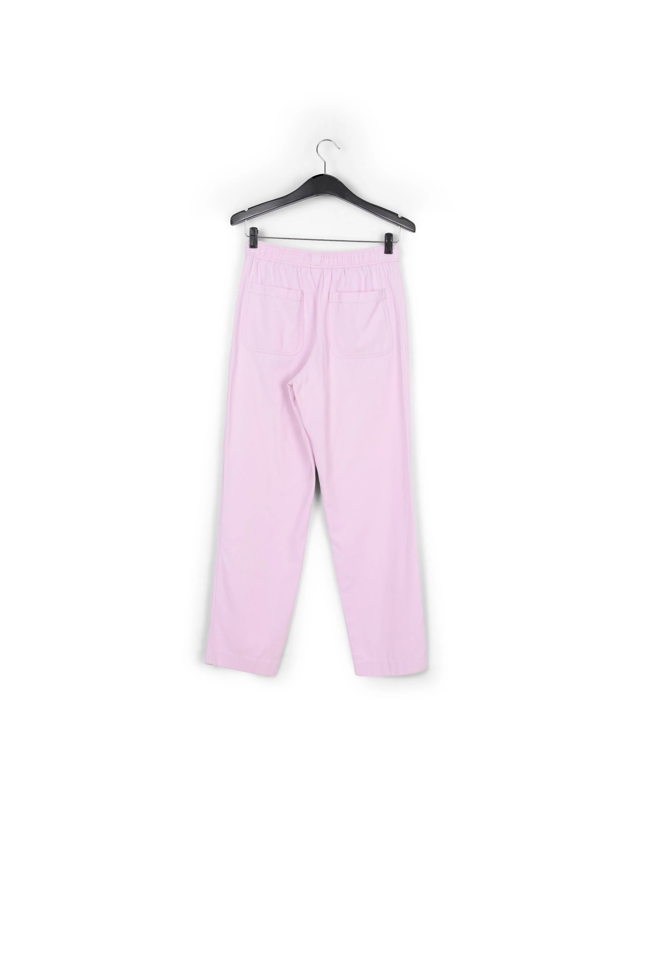 Lilac cotton tapered pants