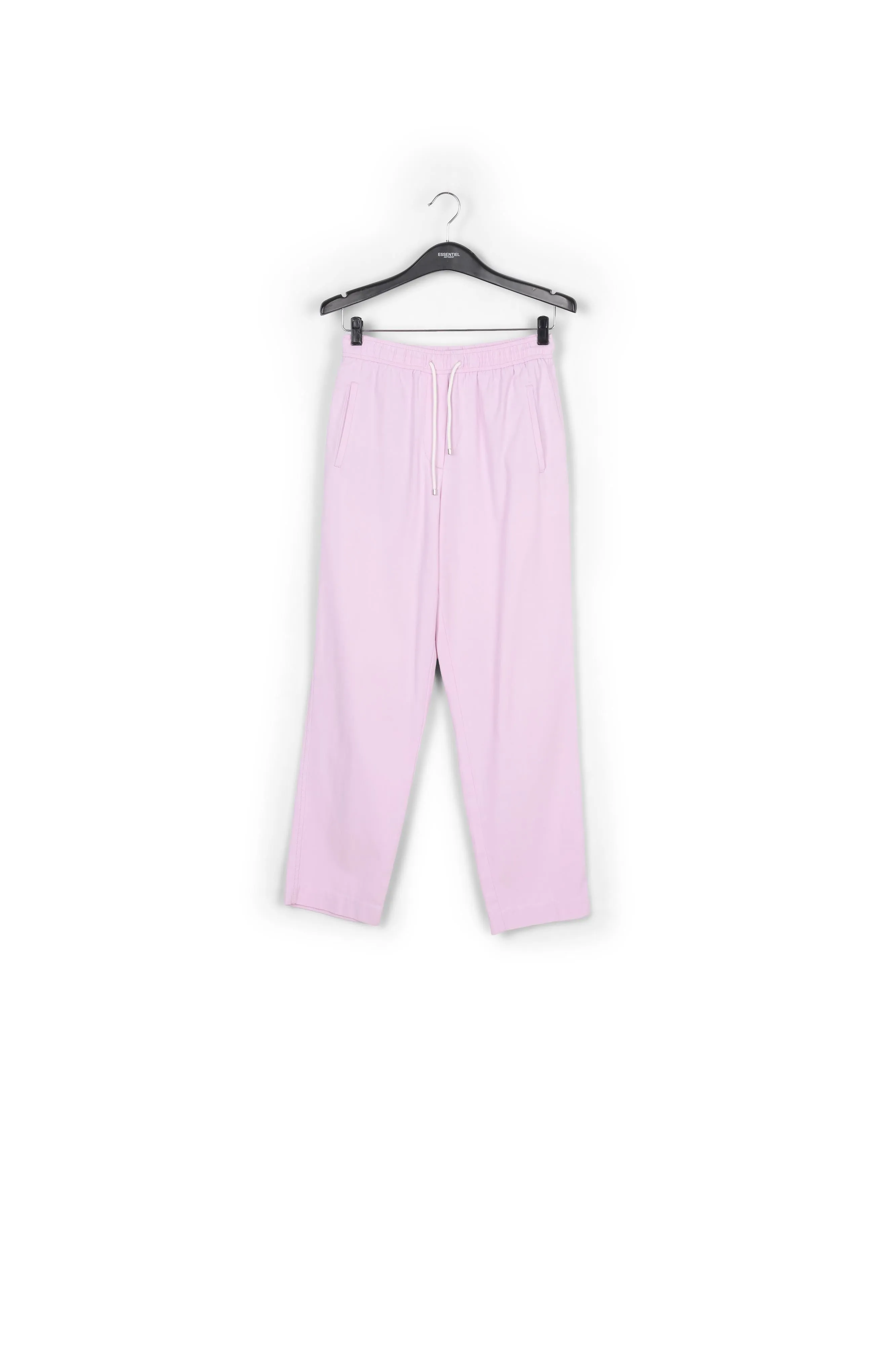 Lilac cotton tapered pants