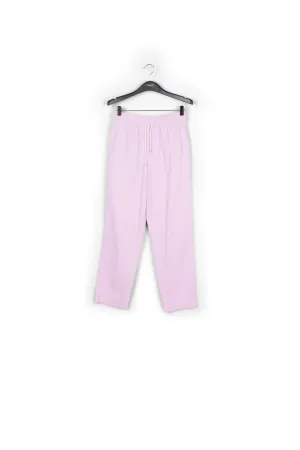 Lilac cotton tapered pants
