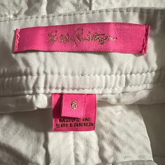 Lilly Pulitzer Colette Scallop Hem Skort 6 Women’s Resort White 026754