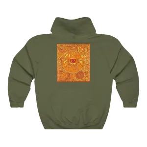 Limited Edition Cosmic Over Cosmetic Hooded Sweatshirt - Orange Rush