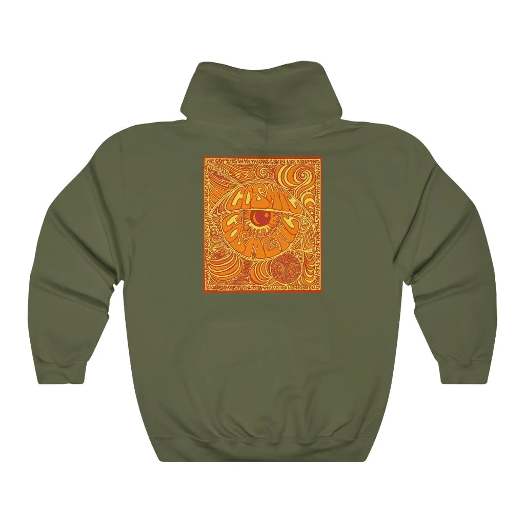 Limited Edition Cosmic Over Cosmetic Hooded Sweatshirt - Orange Rush