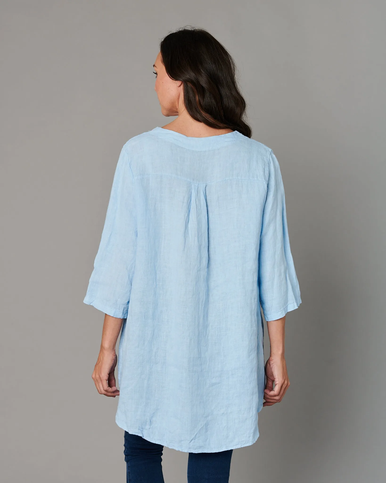 Linen Button Blouse