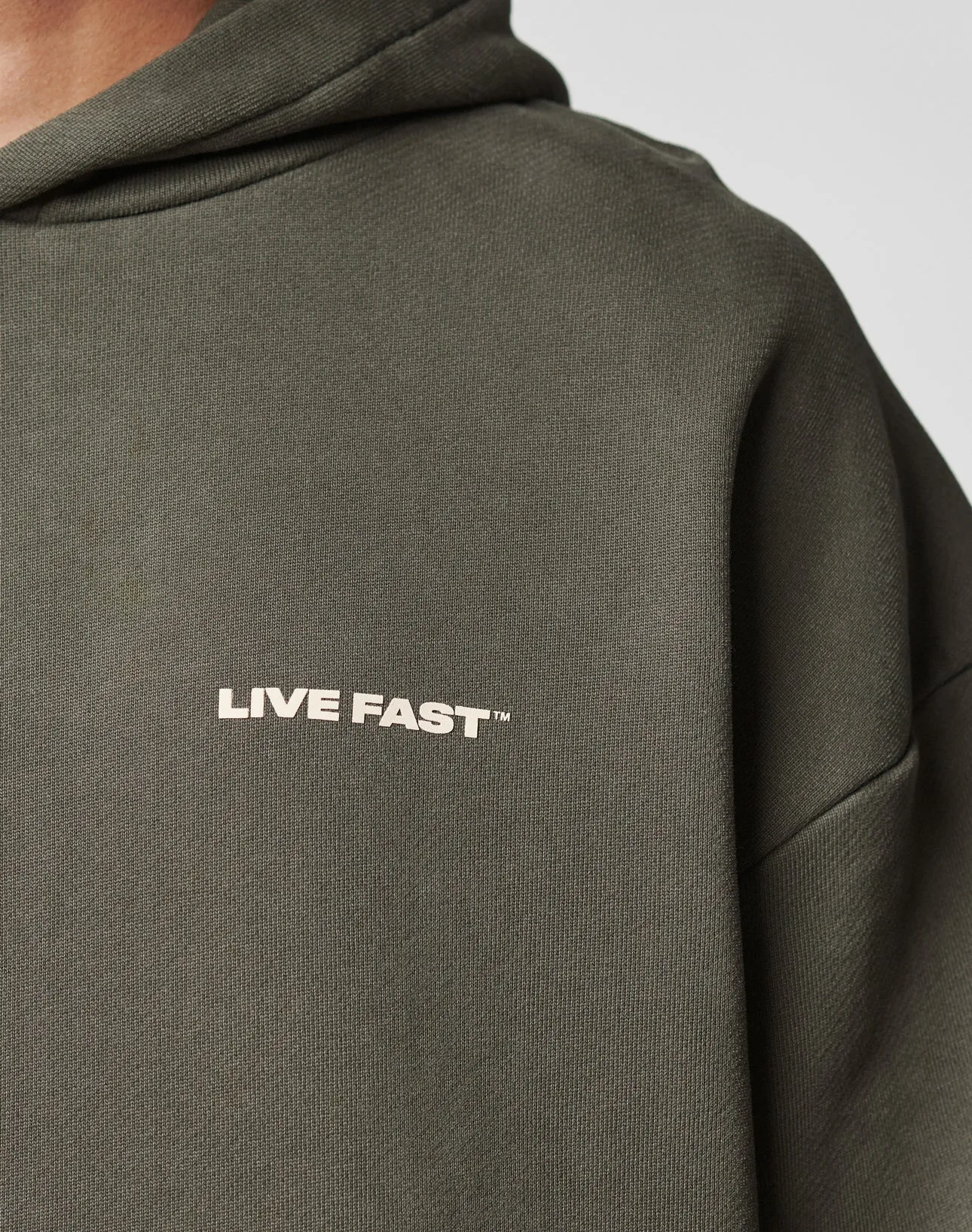 Live Fast Plain Hooded