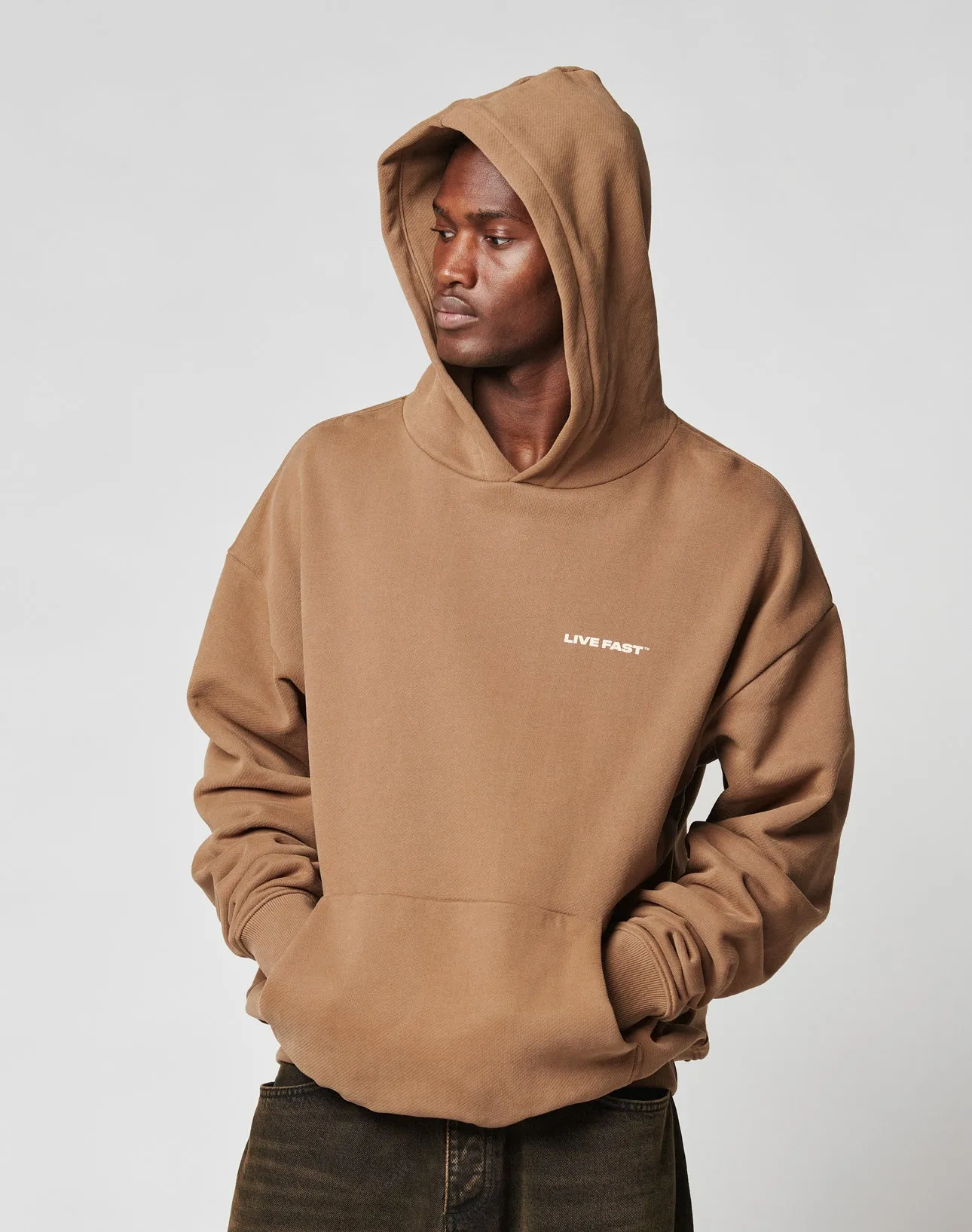 Live Fast Plain Hooded