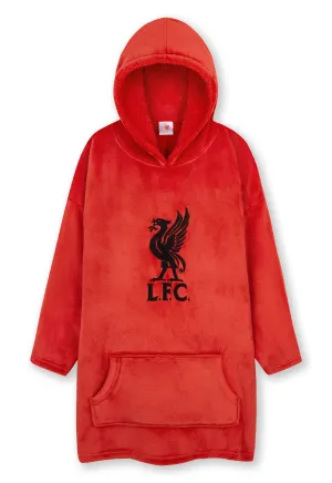 Liverpool F.C. Boys Hoodies, RED Oversized Hoodie Blanket, Kids Football Gifts