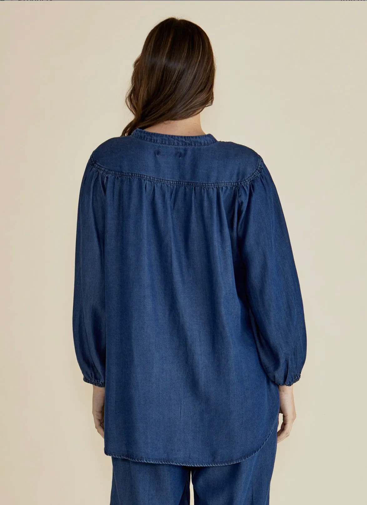 London Indigo Lyocell Blouse