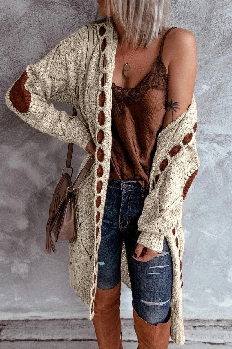 Long Sleeve Cardigan Sweater(3 Colors)