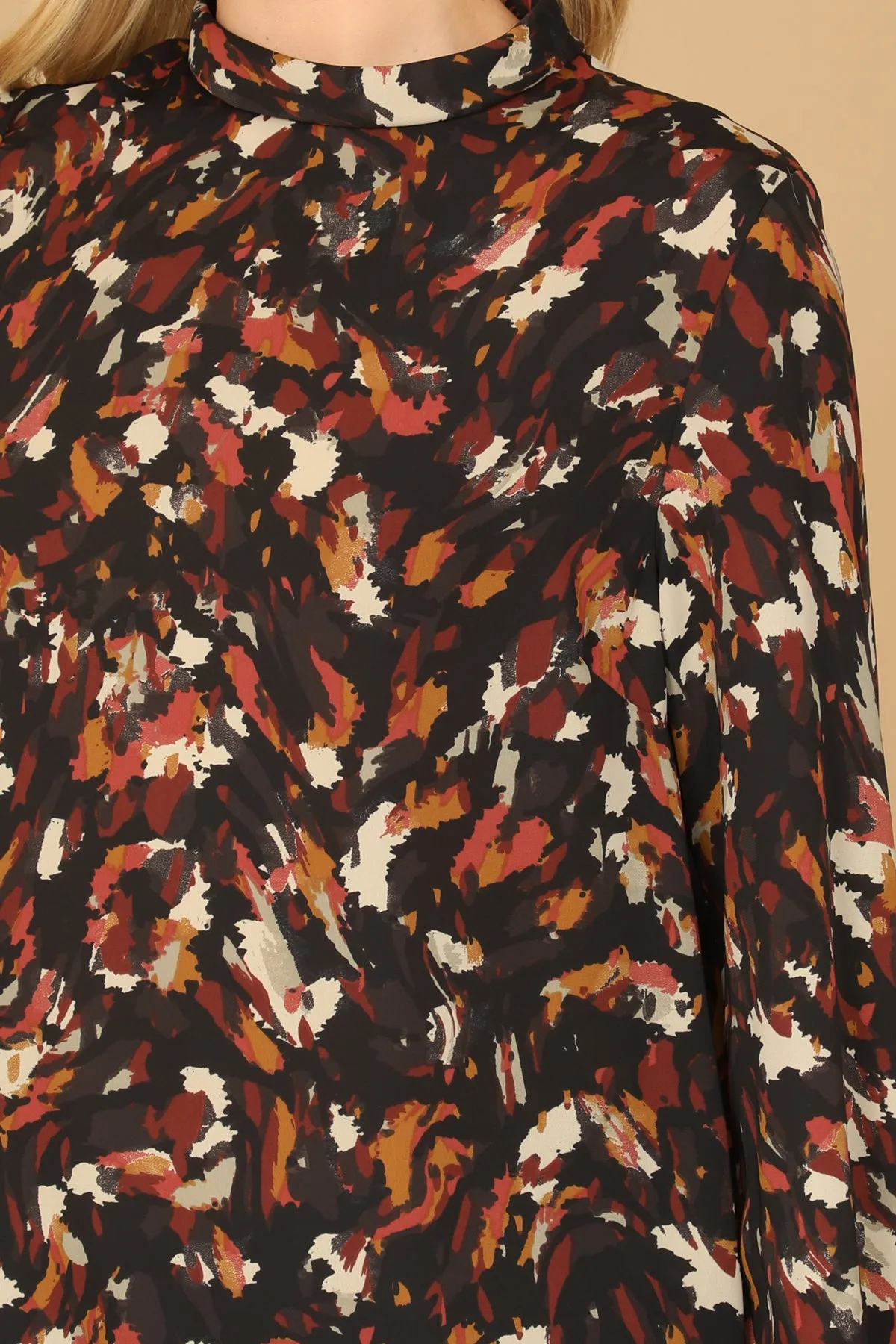 LONG SLEEVE PAINTERLY TOP