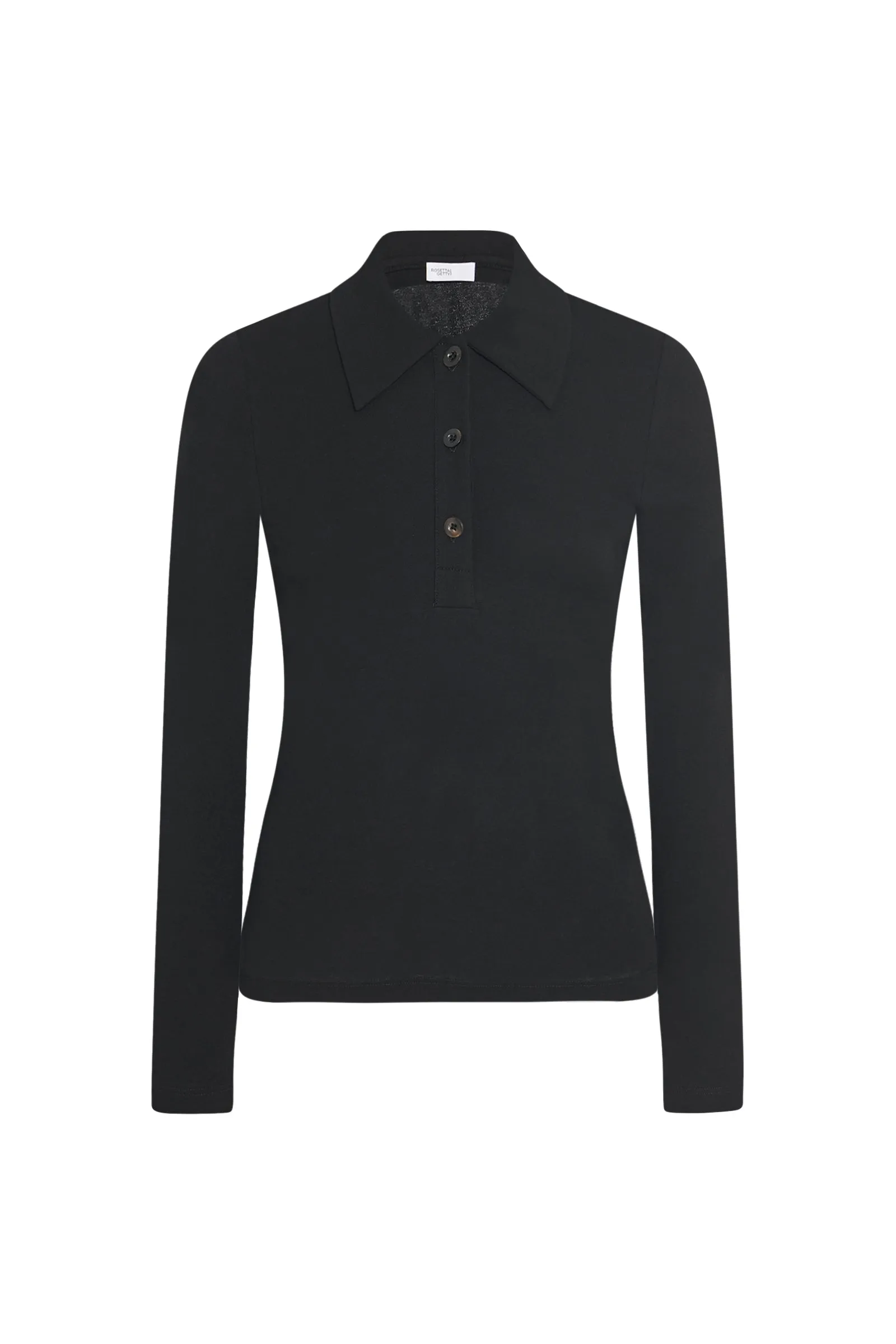 LONG SLEEVE POLO TOP